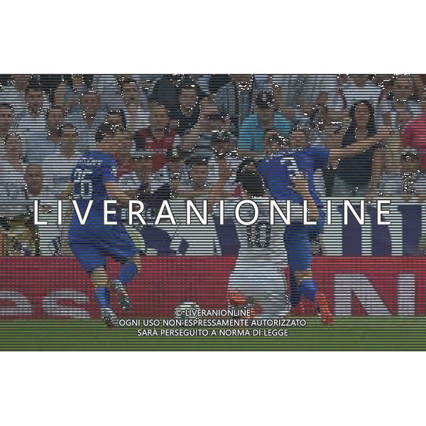 UEFA Champions League 2014/2015 Semifinale Ritorno Madrid - 13.05.2015 Real Madrid-Juventus Nella Foto il fallo di giorgio chiellini su rodriguez del rigore /Ph.Vitez-Ag. Aldo Liverani