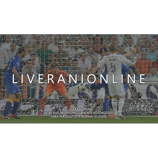 UEFA Champions League 2014/2015 Semifinale Ritorno Madrid - 13.05.2015 Real Madrid-Juventus Nella Foto: il gol del pareggio di alvaro morata del 1-1 /Ph.Vitez-Ag. Aldo Liverani