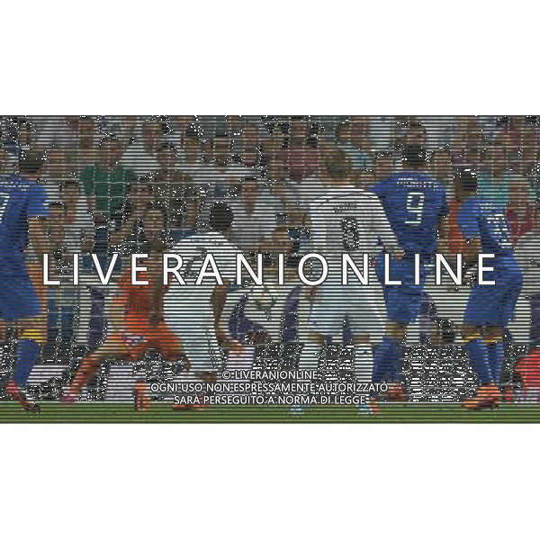 UEFA Champions League 2014/2015 Semifinale Ritorno Madrid - 13.05.2015 Real Madrid-Juventus Nella Foto: il gol del pareggio di alvaro morata del 1-1 /Ph.Vitez-Ag. Aldo Liverani