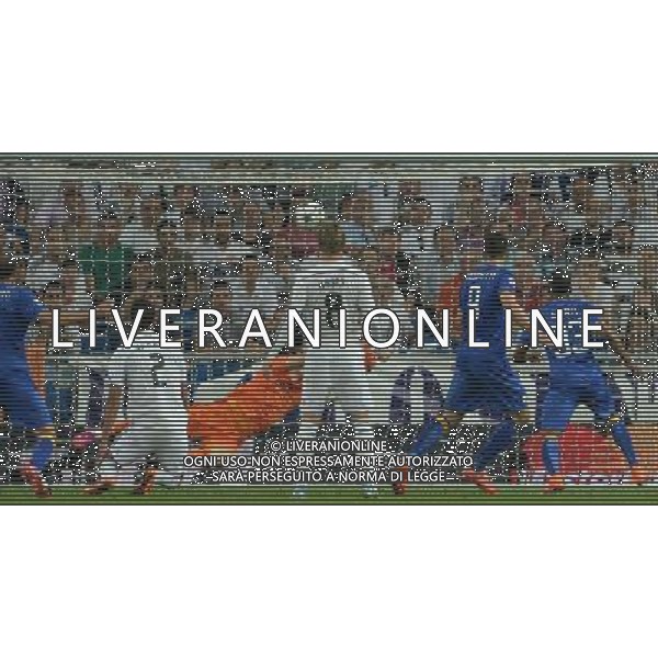 UEFA Champions League 2014/2015 Semifinale Ritorno Madrid - 13.05.2015 Real Madrid-Juventus Nella Foto: il gol del pareggio di alvaro morata del 1-1 /Ph.Vitez-Ag. Aldo Liverani