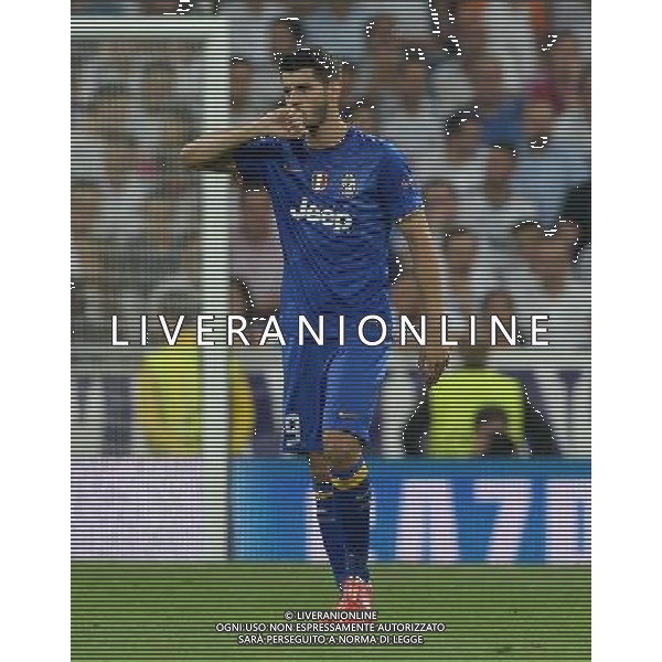 UEFA Champions League 2014/2015 Semifinale Ritorno Madrid - 13.05.2015 Real Madrid-Juventus Nella Foto: esultanza dopo il gol del pareggio di alvaro morata del 1-1 /Ph.Vitez-Ag. Aldo Liverani