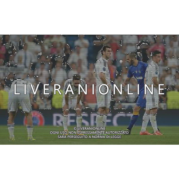 UEFA Champions League 2014/2015 Semifinale Ritorno Madrid - 13.05.2015 Real Madrid-Juventus Nella Foto:delusione real madrid a fine gara /Ph.Vitez-Ag. Aldo Liverani