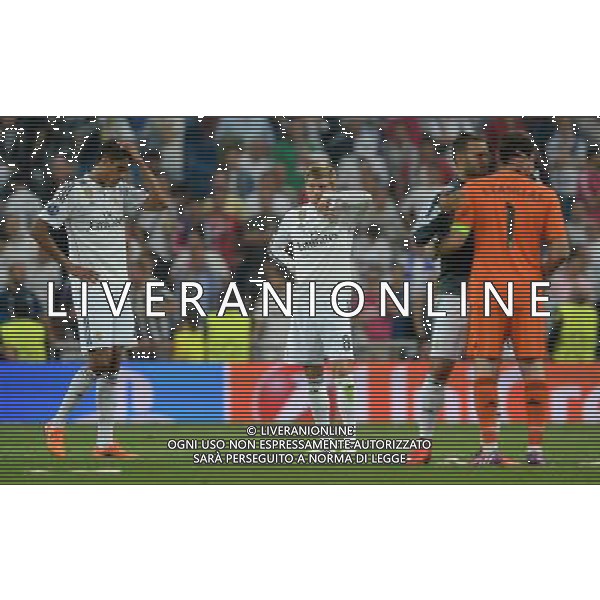 UEFA Champions League 2014/2015 Semifinale Ritorno Madrid - 13.05.2015 Real Madrid-Juventus Nella Foto:delusione real madrid a fine gara /Ph.Vitez-Ag. Aldo Liverani