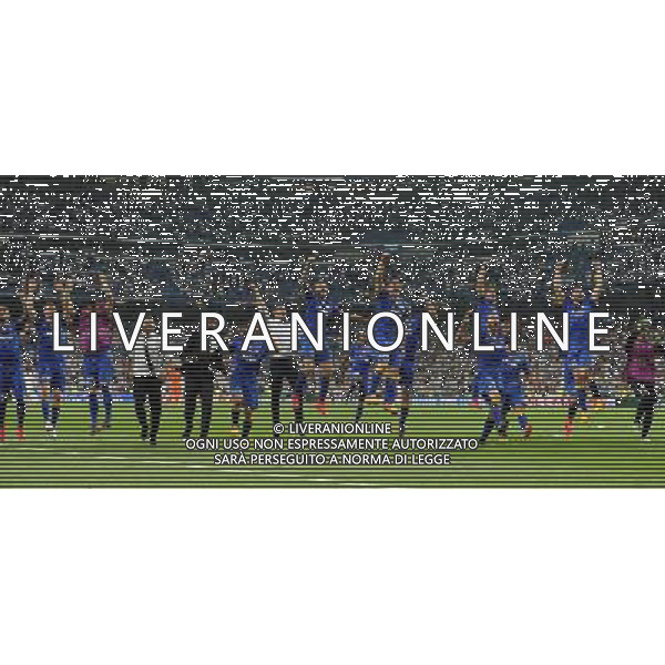 UEFA Champions League 2014/2015 Semifinale Ritorno Madrid - 13.05.2015 Real Madrid-Juventus Nella Foto:esultanza finale dei giocatori della juventus /Ph.Vitez-Ag. Aldo Liverani