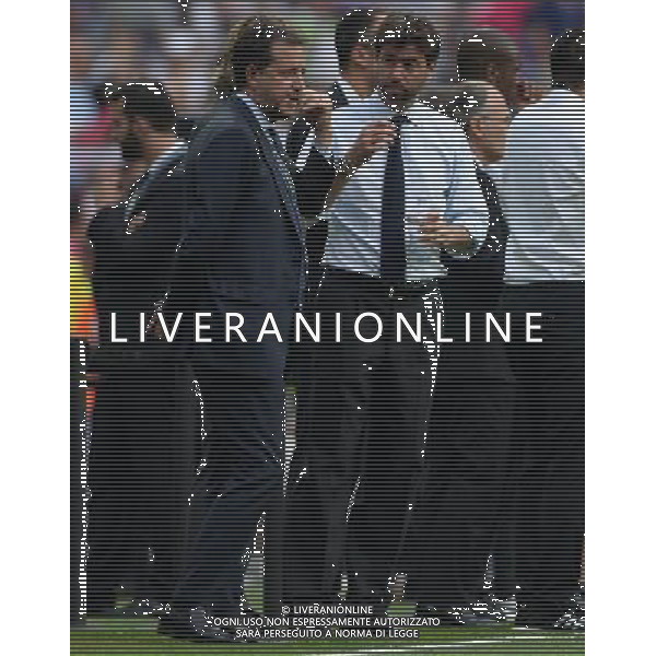 UEFA Champions League 2014/2015 Semifinale Ritorno Madrid - 13.05.2015 Real Madrid-Juventus Nella Foto:Agnelli Andrea e Paratici /Ph.Vitez-Ag. Aldo Liverani
