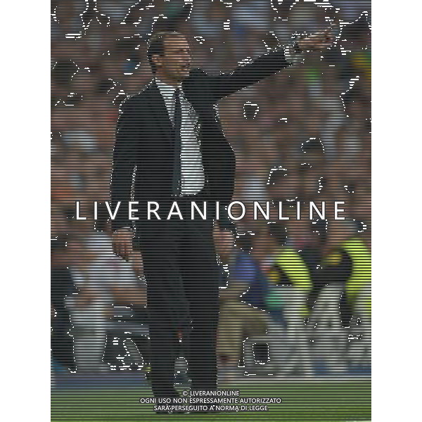 UEFA Champions League 2014/2015 Semifinale Ritorno Madrid - 13.05.2015 Real Madrid-Juventus Nella Foto:Allegri Massimiliano /Ph.Vitez-Ag. Aldo Liverani