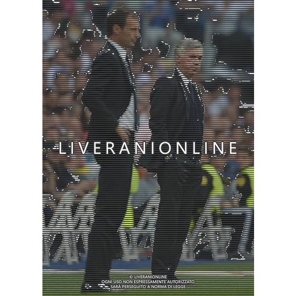UEFA Champions League 2014/2015 Semifinale Ritorno Madrid - 13.05.2015 Real Madrid-Juventus Nella Foto:Ancelotti Carlo-Allegri Massimiliano /Ph.Vitez-Ag. Aldo Liverani