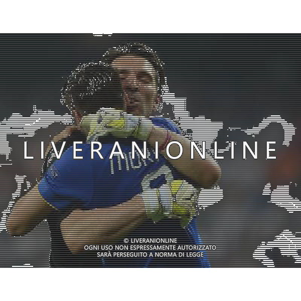 UEFA Champions League 2014/2015 Semifinale Ritorno Madrid - 13.05.2015 Real Madrid-Juventus Nella Foto:Buffon Gianluigi-Morata Alvaro /Ph.Vitez-Ag. Aldo Liverani
