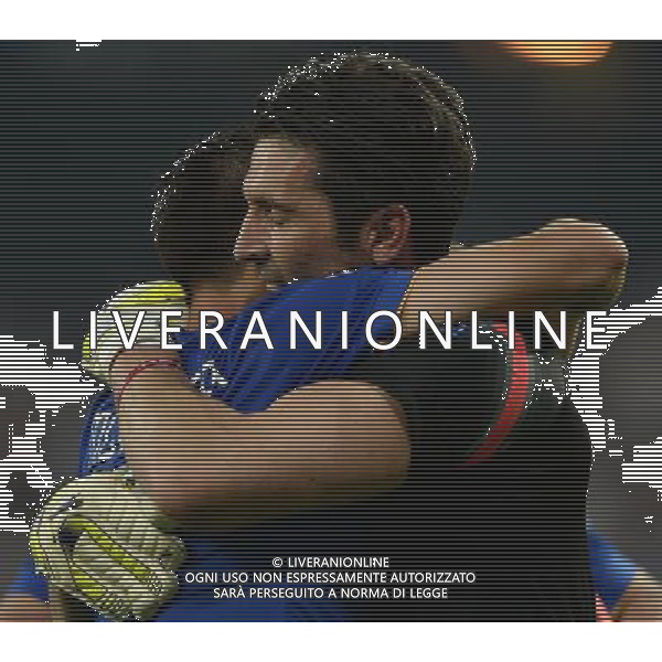 UEFA Champions League 2014/2015 Semifinale Ritorno Madrid - 13.05.2015 Real Madrid-Juventus Nella Foto:Buffon Gianluigi-Morata Alvaro /Ph.Vitez-Ag. Aldo Liverani