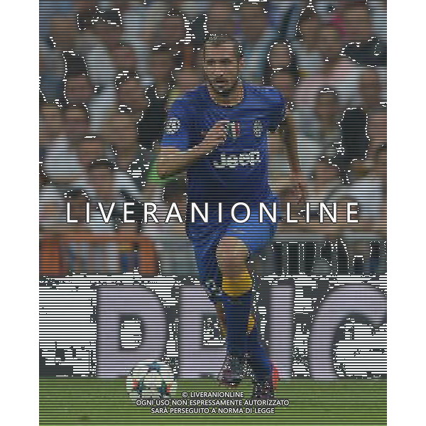 UEFA Champions League 2014/2015 Semifinale Ritorno Madrid - 13.05.2015 Real Madrid-Juventus Nella Foto:Chiellini Giorgio /Ph.Vitez-Ag. Aldo Liverani