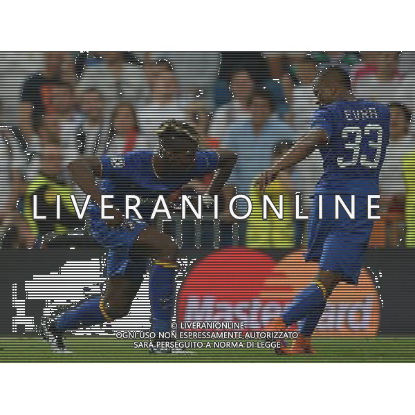 UEFA Champions League 2014/2015 Semifinale Ritorno Madrid - 13.05.2015 Real Madrid-Juventus Nella Foto:Evra Patrice-Pogba Paul /Ph.Vitez-Ag. Aldo Liverani