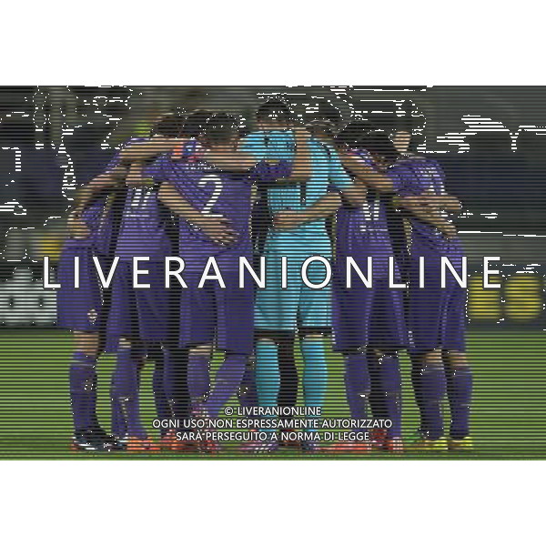 UEFA Europa League 2014/2015 Semifinale Ritorno Firenze - 14.05.2015 Fiorentina-Siviglia Nella Foto: concentrazione gruppo giocatori fiorentina /Ph.Vitez-Ag. Aldo Liverani