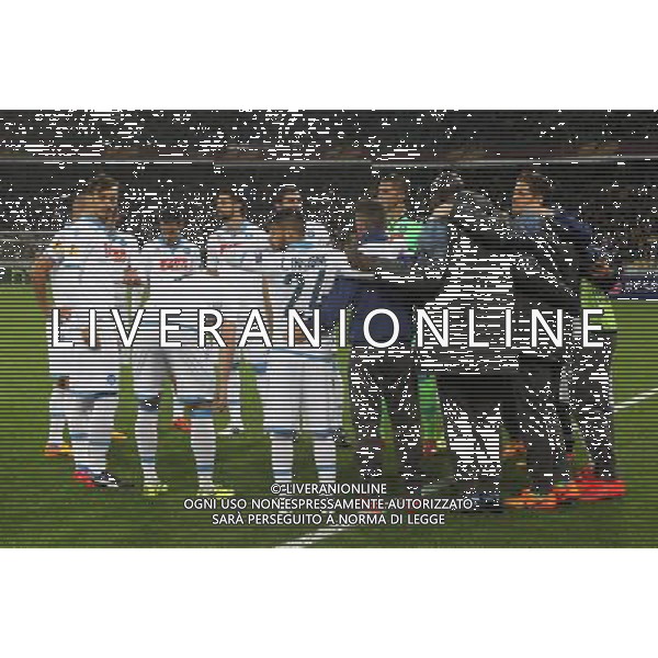 Dnipro - Napoli UEFA Europa League 2014/2015 Semifinale Ritorno Kiev 14.05.2015 Nella Foto: I GIOCATORI DEL NAPOLI IN GRUPPO PRIMA DELLA GARA ©Ag. Aldo Liverani Sas/AGENZIA ALDO LIVERANI Sas