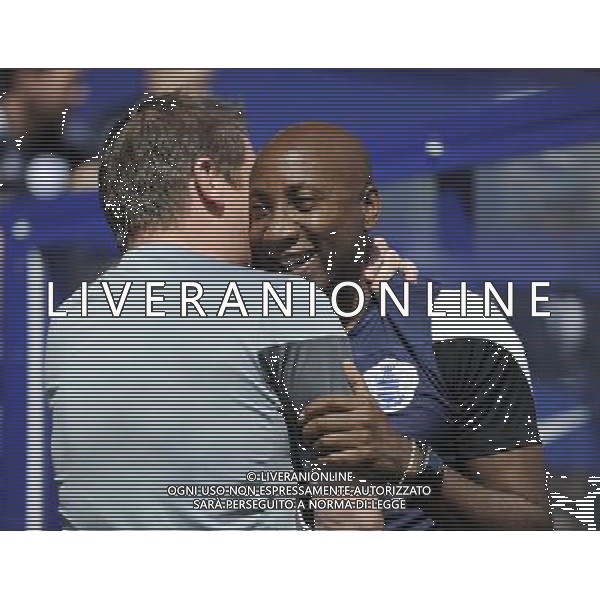 Newcastle United manager John Carver with Queens Park Rangers manager Chris Ramsey Photographer Ashley Western/CameraSport Football - Barclays Premiership - Queens Park Rangers v Newcastle United - Saturday 16th May 2015 - Loftus Road - London © CameraSport - 43 Linden Ave. Countesthorpe. Leicester. England. LE8 5PG - Tel: +44 (0) 116 277 4147 - admin@camerasport.com - www.camerasport.com AG ALDOL IVERANI SAS ONLY ITALY