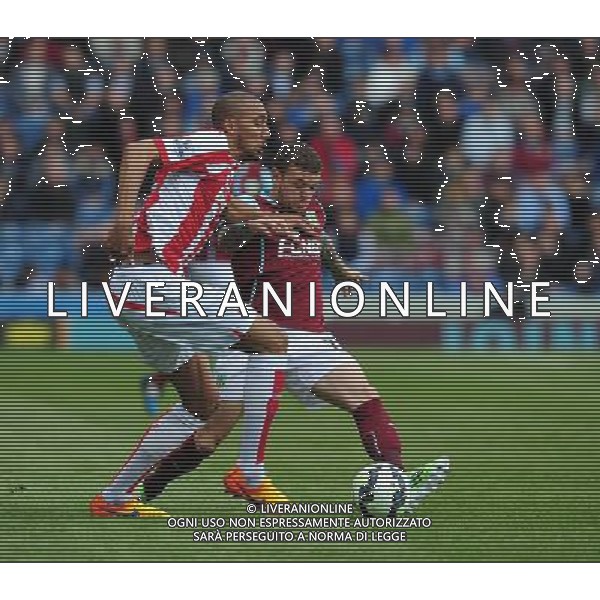 Burnley\'s Kieran Trippier vies for possession with Stoke City\'s Steven N\'Zonzi Photographer Chris Vaughan/CameraSport Football - Barclays Premiership - Burnley v Stoke City - Saturday 16th May 2015 - Turf Moor - Burnley © CameraSport - 43 Linden Ave. Countesthorpe. Leicester. England. LE8 5PG - Tel: +44 (0) 116 277 4147 - admin@camerasport.com - www.camerasport.com AG ALDO LIVERANI SAS ONLY ITALY