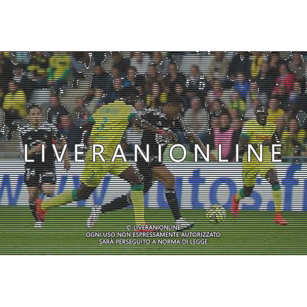 Jordan AYEW / Papy DJILOBODJI - 16.05.2015 - Nantes / Lorient - 37eme journee de Ligue 1 Photo : Vincent Michel / Icon Sport /AGENZIA ALDO LIVERANI Sas - ITALY ONLY - EDITORIAL USE ONLY