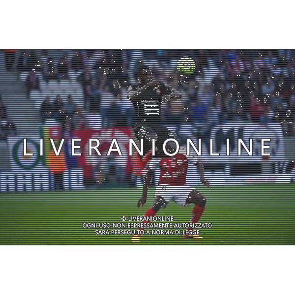 Paul Georges NTEP / Antoine CONTE - 16.05.2015 - Reims / Rennes - 37eme journee de Ligue 1 Photo : Dave Winter / Icon Sport /AGENZIA ALDO LIVERANI Sas - ITALY ONLY - EDITORIAL USE ONLY