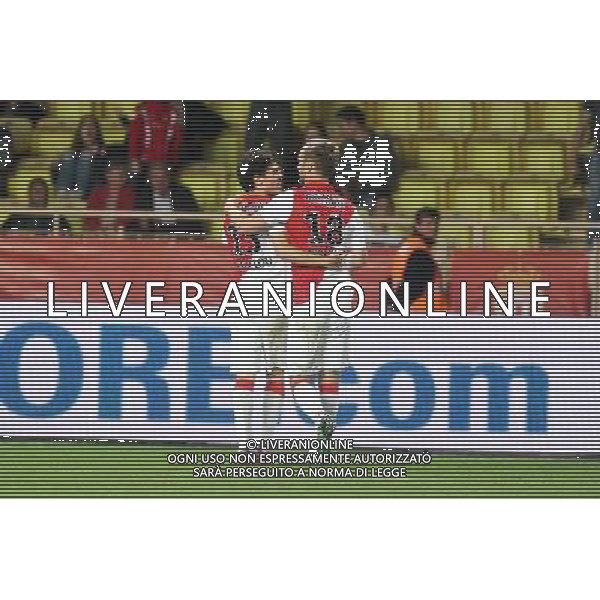 Joie Valere GERMAIN / Bernardo SILVA - 16.05.2015 - Monaco / Metz - 37eme journee de Ligue 1 Photo : Serge Haouzi / Icon Sport AG ALDO LIVERANI SAS ONLY ITALY