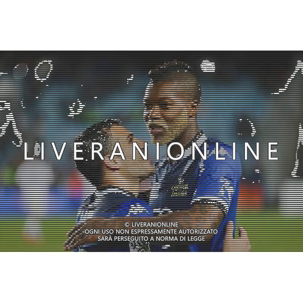 Gilles CIONI / Djibril CISSE - 16.05.2015 - Bastia / Caen - 37eme journee de Ligue 1 Photo : Michel Maestracci / Icon Sport AG ALDO LIVERANI SAS ONLY ITALY