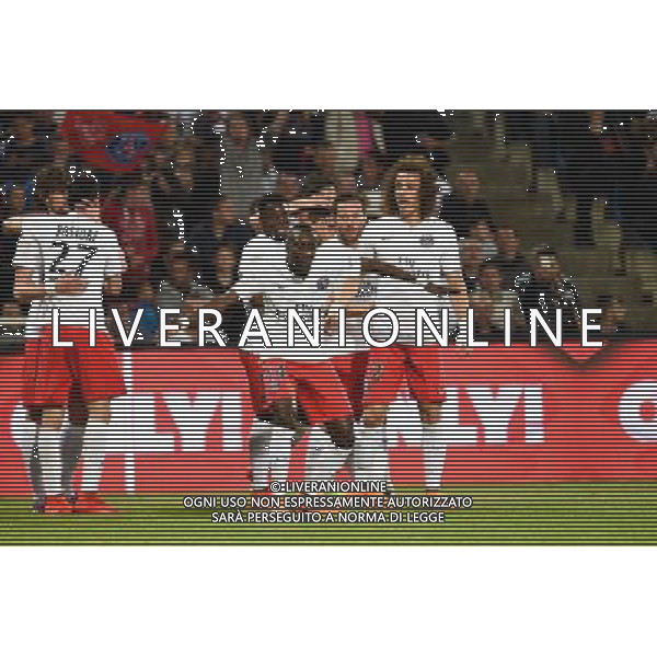 Joie PSG - Blaise Matuidi - 16.05.2015 - Montpellier / Paris Saint Germain - 37eme journÌ©e de Ligue 1 Photo : Alexandre Dimou / Icon Sport AG ALDO LIVERANI SAS ONLY ITALY