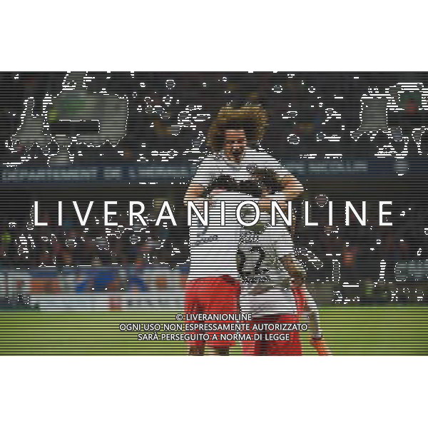 Joie PSG - Ezequiel Lavezzi - 16.05.2015 - Montpellier / Paris Saint Germain - 37eme journÌ©e de Ligue 1 Photo : Alexandre Dimou / Icon Sport AG ALDO LIVERANI SAS ONLY ITALY