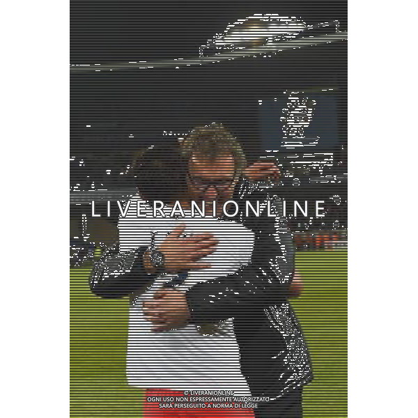 Joie PSG Champion - Thiago SILVA / Laurent BLANC - 16.05.2015 - Montpellier / Paris Saint Germain - 37eme journÌ©e de Ligue 1 Photo : Alexandre Dimou / Icon Sport AG ALDO LIVERANI SAS ONLY ITALY