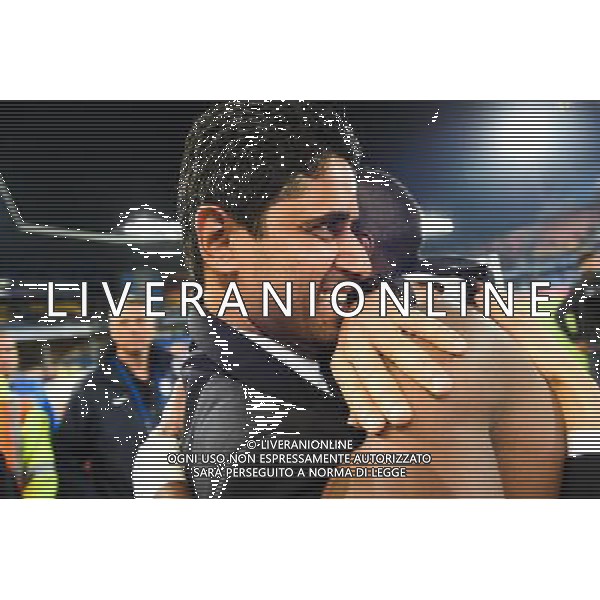Joie PSG Champion - Blaise MATUIDI / Nasser AL KHELAIFI - 16.05.2015 - Montpellier / Paris Saint Germain - 37eme journÌ©e de Ligue 1 Photo : Alexandre Dimou / Icon Sport AG ALDO LIVERANI SAS ONLY ITALY
