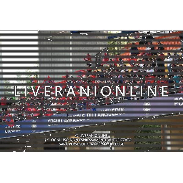 Supporters PSG - 16.05.2015 - Montpellier / Paris Saint Germain - 37eme journee de Ligue 1 Photo : Alexandre Dimou / Icon Sport AG ALDO LIVERANI SAS ONLY ITALY