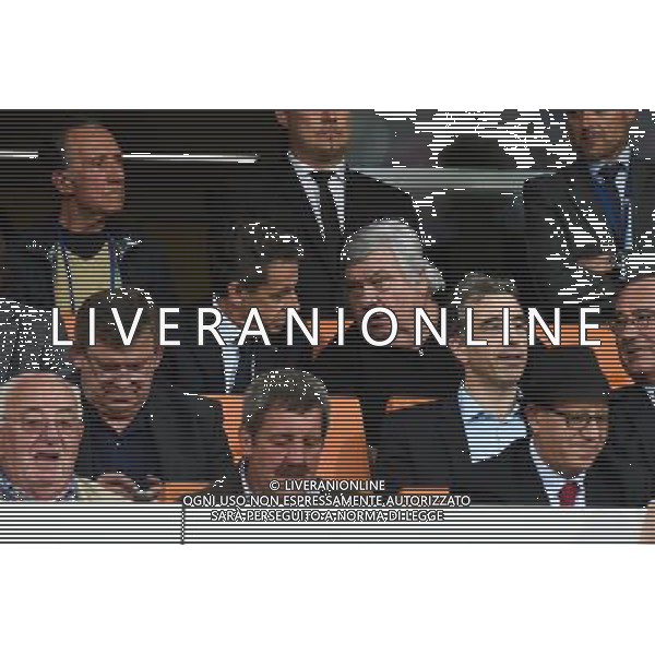 Nicolas Sarkozy / Louis Nicollin - 16.05.2015 - Montpellier / Paris Saint Germain - 37eme journee de Ligue 1 Photo : Alexandre Dimou / Icon Sport AG ALDO LIVERANI SAS ONLY ITALY