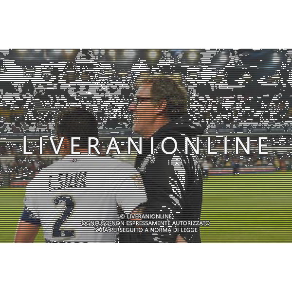 Joie PSG Champion - Thiago SILVA / Laurent BLANC - 16.05.2015 - Montpellier / Paris Saint Germain - 37eme journee de Ligue 1 Photo : Alexandre Dimou / Icon Sport AG ALDO LIVERANI SAS ONLY ITALY
