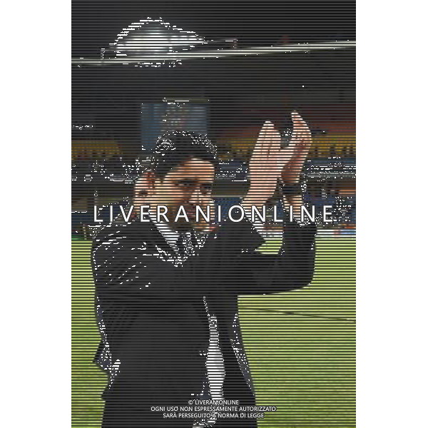 Joie PSG Champion - Nasser AL KHELAIFI - 16.05.2015 - Montpellier / Paris Saint Germain - 37eme journee de Ligue 1 Photo : Alexandre Dimou / Icon Sport AG ALDO LIVERANI SAS ONLY ITALY
