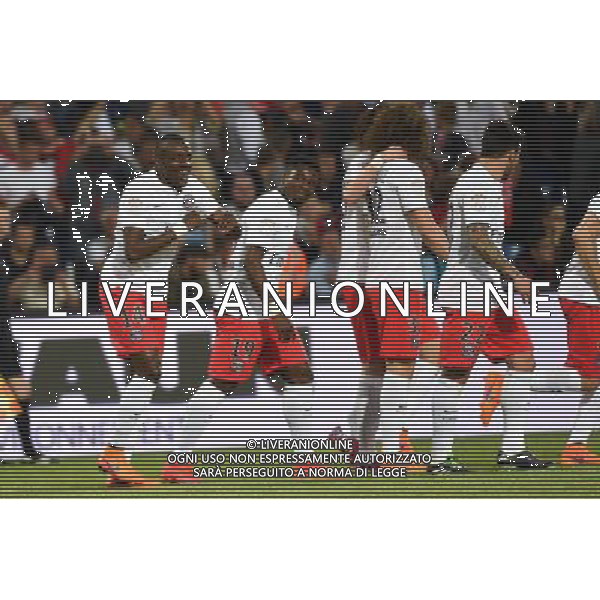 Joie PSG - Blaise Matuidi - 16.05.2015 - Montpellier / Paris Saint Germain - 37eme journee de Ligue 1 Photo : Alexandre Dimou / Icon Sport AG ALDO LIVERANI SAS ONLY ITALY