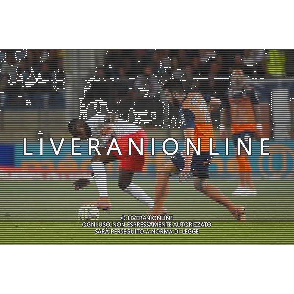 Blaise Matuidi / Mathieu Deplagne - 16.05.2015 - Montpellier / Paris Saint Germain - 37eme journee de Ligue 1 Photo : Alexandre Dimou / Icon Sport AG ALDO LIVERANI SAS ONLY ITALY