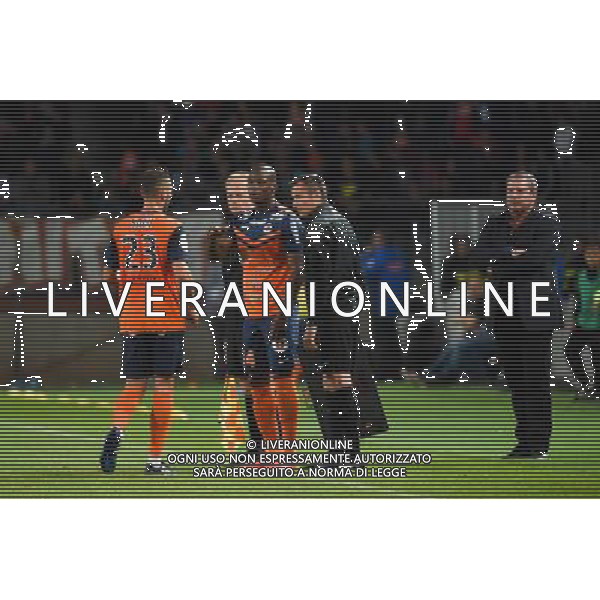 Djamel Saihi / Bryan Dabo - 16.05.2015 - Montpellier / Paris Saint Germain - 37eme journee de Ligue 1 Photo : Alexandre Dimou / Icon Sport AG ALDO LIVERANI SAS ONLY ITALY