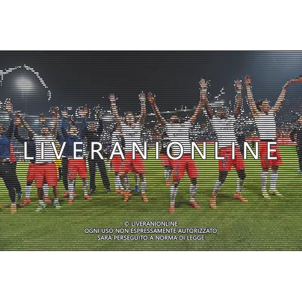 Joie PSG Champion - 16.05.2015 - Montpellier / Paris Saint Germain - 37eme journee de Ligue 1 Photo : Alexandre Dimou / Icon Sport AG ALDO LIVERANI SAS ONLY ITALY