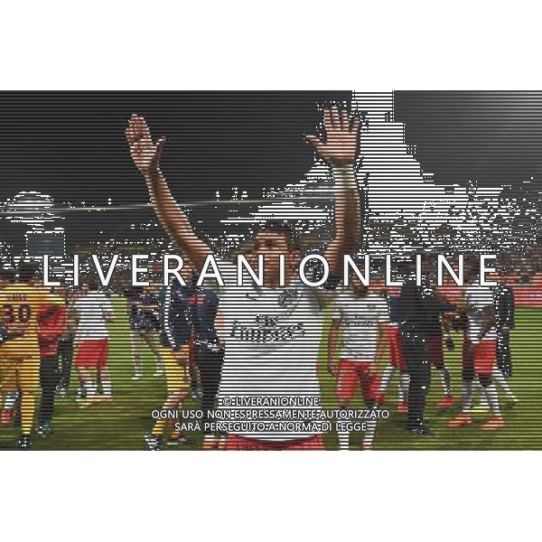 Joie PSG Champion - Thiago SILVA - 16.05.2015 - Montpellier / Paris Saint Germain - 37eme journee de Ligue 1 Photo : Alexandre Dimou / Icon Sport AG ALDO LIVERANI SAS ONLY ITALY