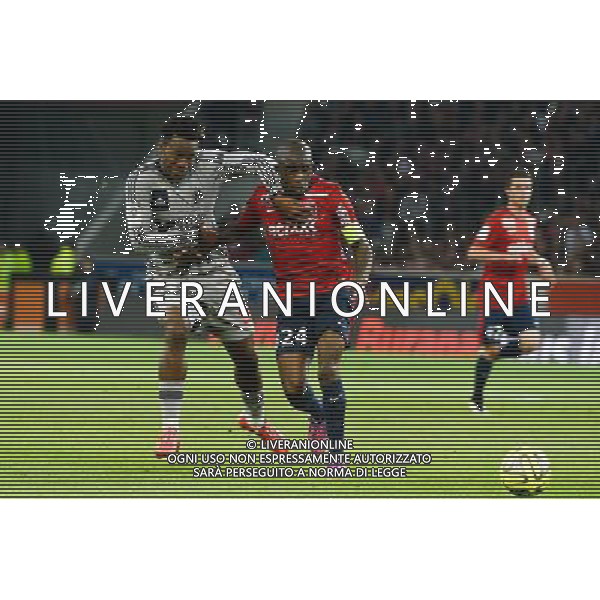 Michy BATSHUAYI / Rio MAVUBA - 16.05.2015 - Lille / Marseille - 37eme journee de Ligue 1 Photo : Gaston Petrelli / Icon Sport AG ALDO LIVERANI SAS ONLY ITALY