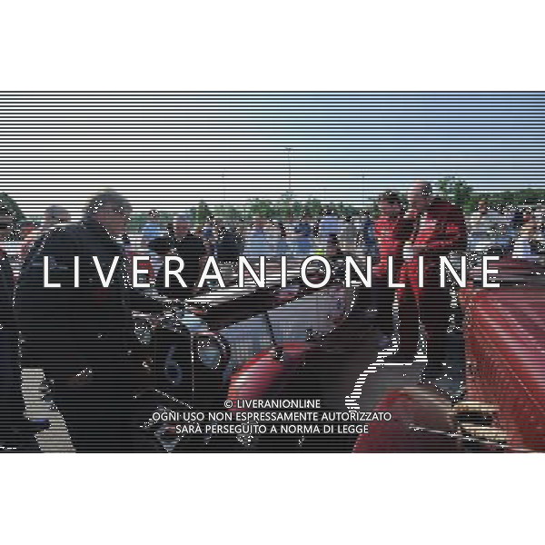 Equipaggi verificano macchine prima della prova cronometro nel circuito velocitˆ di Monza foto g piazzolla-ag aldo liverani sas