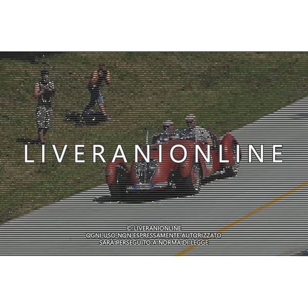 Luca Pascolini e Joe Bastianich durante la prova cronometro nel circuito velocitˆ di Monza foto g piazzolla-ag aldo liverani sas