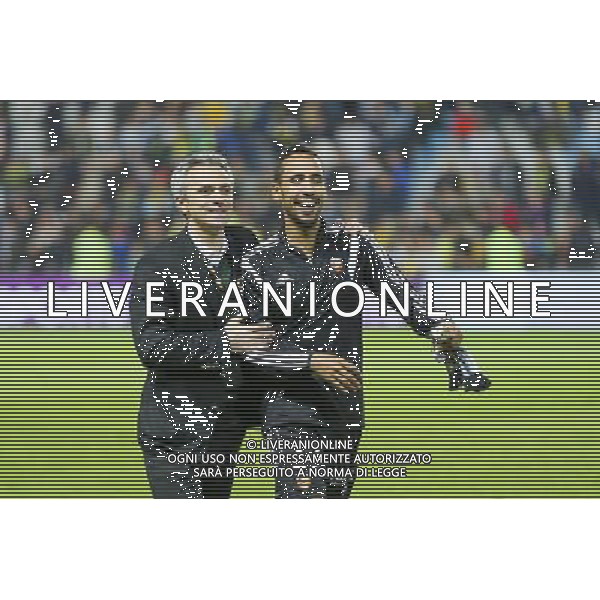 Joie Arnaud TANGUY / Walid MESLOUB - 16.05.2015 - Nantes / Lorient - 37eme journee de Ligue 1 Photo : Vincent Michel / Icon Sport AG ALDO LIVERANI SAS ONLY ITALY
