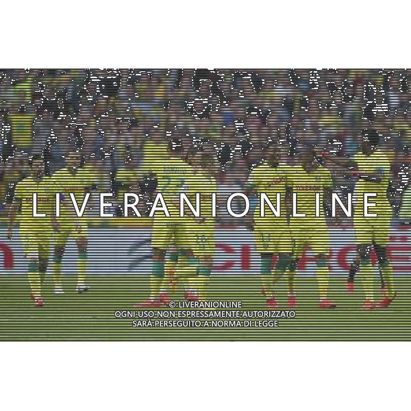 Joie Nantes / Johan AUDEL - 16.05.2015 - Nantes / Lorient - 37eme journee de Ligue 1 Photo : Vincent Michel / Icon Sport AG ALDO LIVERANI SAS ONLY ITALY