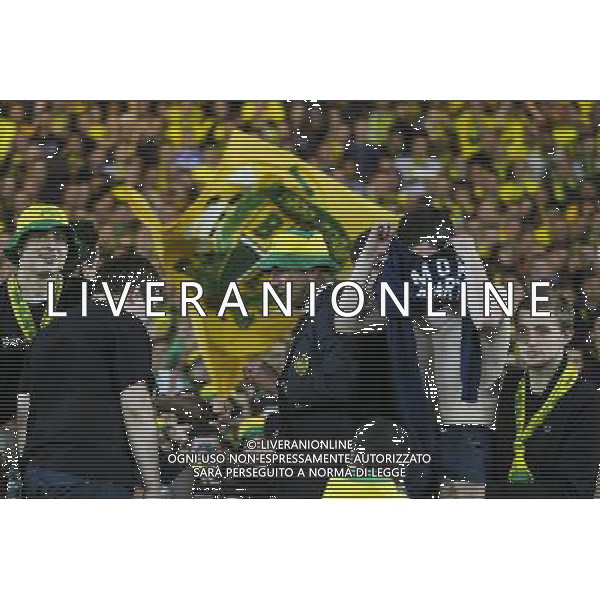 Michel DER ZAKARIAN / Supporters Nantes - 16.05.2015 - Nantes / Lorient - 37eme journee de Ligue 1 Photo : Vincent Michel / Icon Sport AG ALDO LIVERANI SAS ONLY ITALY