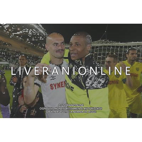 Remy RIOU / Johan AUDEL - 16.05.2015 - Nantes / Lorient - 37eme journee de Ligue 1 Photo : Vincent Michel / Icon Sport AG ALDO LIVERANI SAS ONLY ITALY
