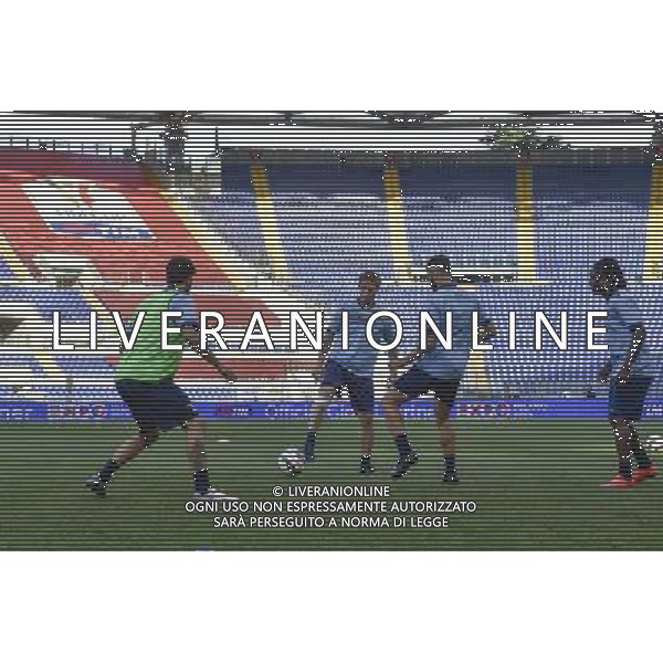 Roma - 19/05/2015 - Stadio Olimpico - Finale Tim Cup 2014-2015 - Allenamento Lazio - nella foto: Lucas Biglia si allena con i compagni / Ph. Fabrizio Corradetti - Ag. Aldo Liverani Sas