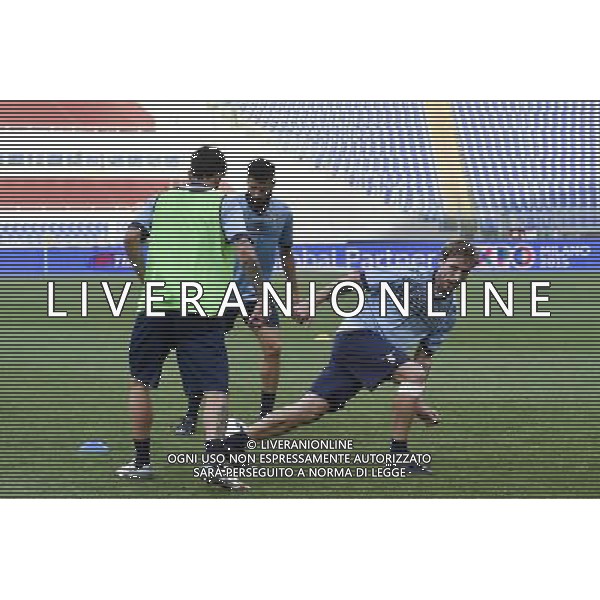 Roma - 19/05/2015 - Stadio Olimpico - Finale Tim Cup 2014-2015 - Allenamento della Lazio - nella foto: Lucas Biglia si allena regolarmente / Ph. Fabrizio Corradetti - Ag. Aldo Liverani Sas