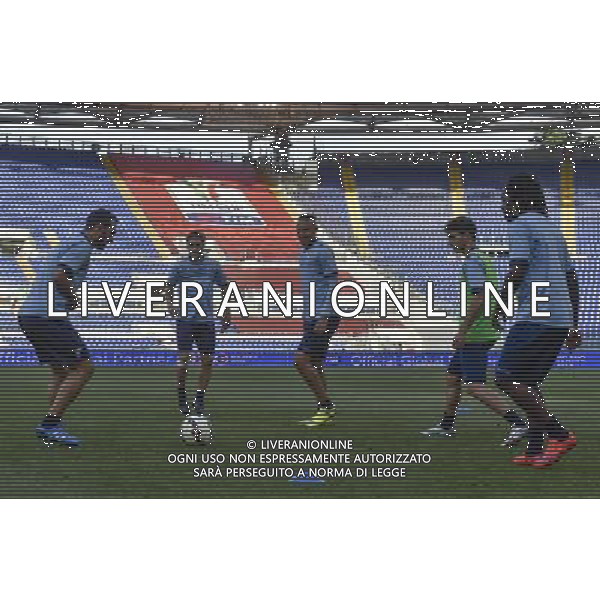 Roma - 19/05/2015 - Stadio Olimpico - Finale Tim Cup 2014-2015 - Allenamento Lazio - nella foto: Riscaldamento dei giocatori della Lazio / Ph. Fabrizio Corradetti - Ag. Aldo Liverani Sas