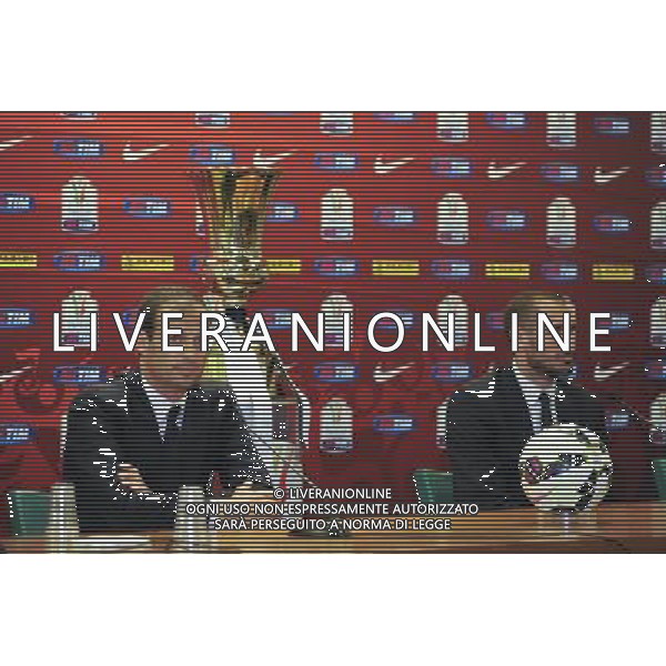 Roma - 19/05/2015 - Stadio Olimpico - Finale Tim Cup 2014-2015 - Conferenza stampa della Juventus - nella foto: Massimiliano Allegri e Giorgio Chiellini / Ph. Fabrizio Corradetti - Ag. Aldo Liverani Sas