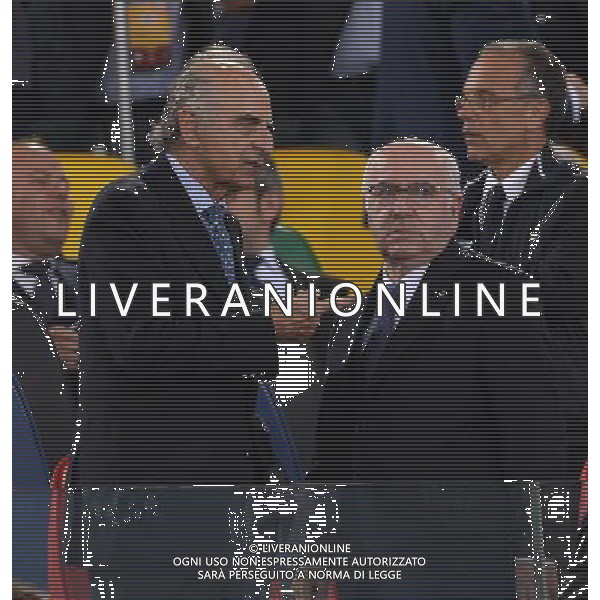Coppa Italia TIM Cup 2014/2015 Finale Roma - 20.05.2015 Juventus-Lazio Nella Foto: carlo tavecchio e mario pescante in tribuna /Ph.Vitez-Ag. Aldo Liverani