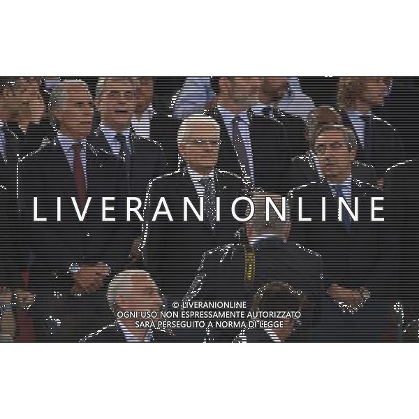 Coppa Italia TIM Cup 2014/2015 Finale Roma - 20.05.2015 Juventus-Lazio Nella Foto: sergio mattarella, giovanni malago\' e maurizio gasparri in tribuna /Ph.Vitez-Ag. Aldo Liverani