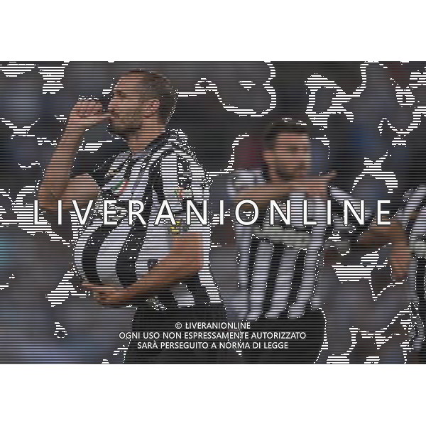 Coppa Italia TIM Cup 2014/2015 Finale Roma - 20.05.2015 Juventus-Lazio Nella Foto: esultanza dopo il gol di giorgio chiellini /Ph.Vitez-Ag. Aldo Liverani